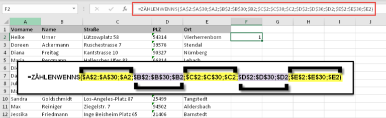 Duplikate In Excel über Mehrere Spalten Finden | Der Tabellenexperte